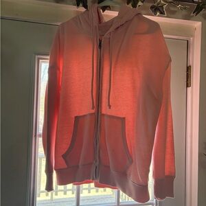 American Eagle Outfitters Coral Zip-Up Hoodie